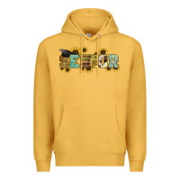 Mustard senior 2025 sunflowers Premium Hoodie - NancyCooperArtShop
