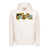 Pale Pink senior 2025 sunflowers Premium Hoodie - NancyCooperArtShop