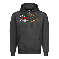 Charcoal Heather fiesta Zipper Hoodie - CowhideDigitalArt