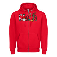 Red fiesta Zipper Hoodie - CowhideDigitalArt