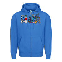 True Royal fiesta Zipper Hoodie - CowhideDigitalArt
