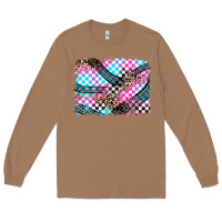 Toasted Coconut race background Long Sleeve Tee - Zillion Design Studio