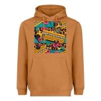 Meerkat school bus and leopar seamless pattern Heavyweight Hoodie - BundleAndBundleShop