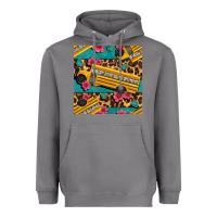 Storm school bus and leopar seamless pattern Heavyweight Hoodie - BundleAndBundleShop