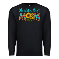 Black world's best mom sunflower Premium Sweatshirt - Artiststas