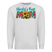 Dove Grey world's best mom sunflower Premium Sweatshirt - Artiststas
