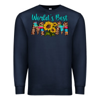 Navy world's best mom sunflower Premium Sweatshirt - Artiststas