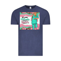 Vintage Denim she works willingly with her hands blonde nurse Vintage Tee - RanaPortraitStore