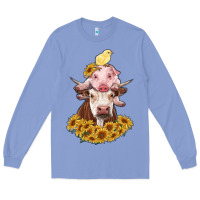 Cow With Pig And Chick Long Sleeve Tee | Teevron