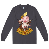 Smoke cow with pig and chick Long Sleeve Tee - RanaPortraitStore