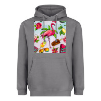 Storm sweet summer flamingo seamless pattern Heavyweight Hoodie - BundleAndBundleShop