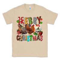 Mushroom Merry christmas chickens Classic Tee - FaDigitalArtStudio
