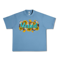 Pebble Blue blessed tbw Urban Heavy Tee - texasbilliewilder