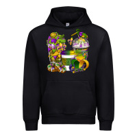 Black Mardi Gras Coffee Cups Urban Hoodie - BundleAndBundleShop