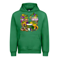 Emerald Mardi Gras Coffee Cups Urban Hoodie - BundleAndBundleShop