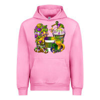 Fuchsia Pink Mardi Gras Coffee Cups Urban Hoodie - BundleAndBundleShop