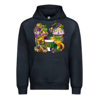Navy Mardi Gras Coffee Cups Urban Hoodie - BundleAndBundleShop