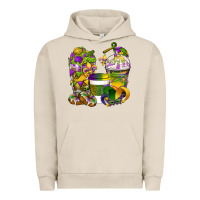 Pigment French Oak Mardi Gras Coffee Cups Urban Hoodie - BundleAndBundleShop