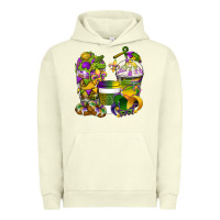 Pigment Pistachio Mardi Gras Coffee Cups Urban Hoodie - BundleAndBundleShop