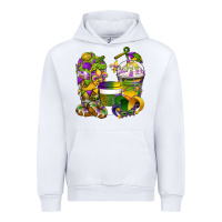 White Mardi Gras Coffee Cups Urban Hoodie - BundleAndBundleShop