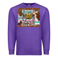 Purple being a mom makes my life complete Premium Sweatshirt - Artiststas