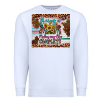 White being a mom makes my life complete Premium Sweatshirt - Artiststas