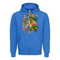 True Royal skeleton chest christmas Zipper Hoodie - FaDigitalArtStudio