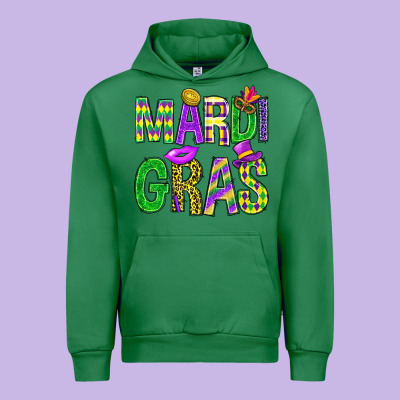Western Mardi Gras Urban Hoodie Designed By Bundleandbundleshop