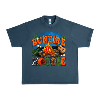 Midnight Navy bonfire hoodie Urban Heavy Tee - texasbilliewilder
