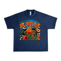 Navy bonfire hoodie Urban Heavy Tee - texasbilliewilder
