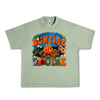 Oil Green bonfire hoodie Urban Heavy Tee - texasbilliewilder