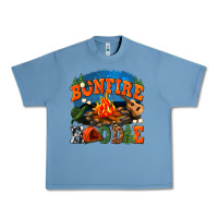 Pebble Blue bonfire hoodie Urban Heavy Tee - texasbilliewilder