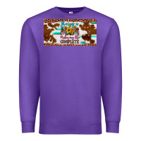 Purple being a mom makes my life complete license plate Premium Sweatshirt - Artiststas