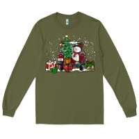 Army Green christmas truck Long Sleeve Tee - RanaPortraitStore