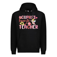 Black cupid's favorite teacher Premium Hoodie - MaliasSmallBusiness