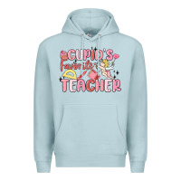 Blue Mist cupid's favorite teacher Premium Hoodie - MaliasSmallBusiness