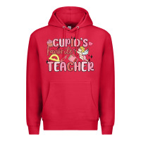 Cardinal cupid's favorite teacher Premium Hoodie - MaliasSmallBusiness