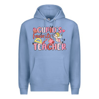 Colony Blue cupid's favorite teacher Premium Hoodie - MaliasSmallBusiness