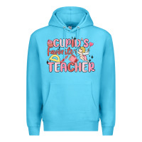 Ocean Blue cupid's favorite teacher Premium Hoodie - MaliasSmallBusiness