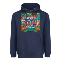 Navy american babe Heavyweight Hoodie - Artiststas