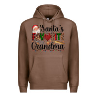 Chestnut santa's favorite grandma Premium Hoodie - AdoDesignShop
