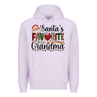 Lilac santa's favorite grandma Premium Hoodie - AdoDesignShop