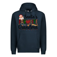 Navy santa's favorite grandma Premium Hoodie - AdoDesignShop