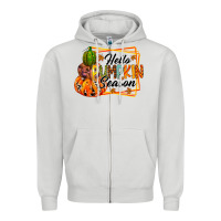 Hello Pumpkin Season Zipper Hoodie | Teevron