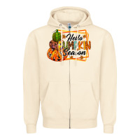 Sandshell hello pumpkin season Zipper Hoodie - RacoonDesign