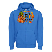 True Royal hello pumpkin season Zipper Hoodie - RacoonDesign