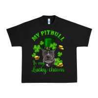 Black St. Patrick's Day My Pitbull Is My Lucky Charm With Hat Urban Heavy Tee - RanaPortraitStore