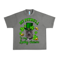 Tornado St. Patrick's Day My Pitbull Is My Lucky Charm With Hat Urban Heavy Tee - RanaPortraitStore