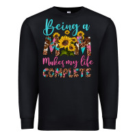Black being a mom makes my life complete Premium Sweatshirt - Artiststas