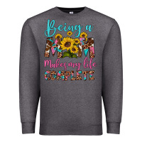 Charcoal Heather being a mom makes my life complete Premium Sweatshirt - Artiststas